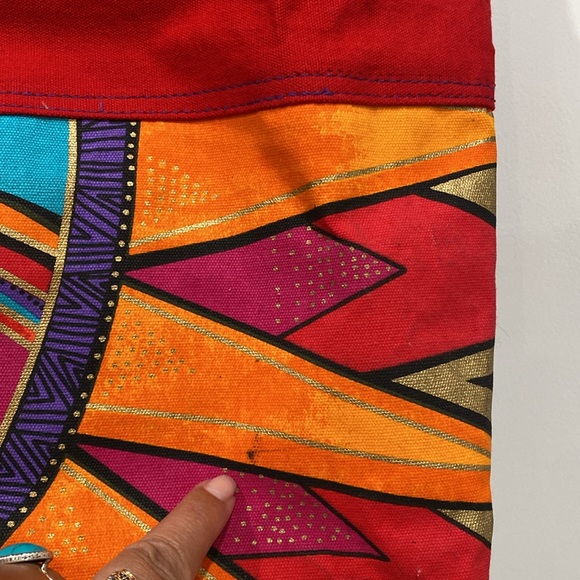 Laurel Burch Celestial Rays Drawstring ToteBag - Picture 13 of 17